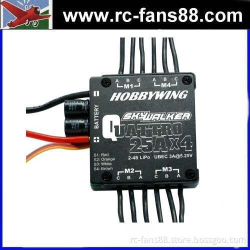 HOBBYWING Skywalker Quattro 25A x 4 4-in-1 Speed Control for Quadcopters